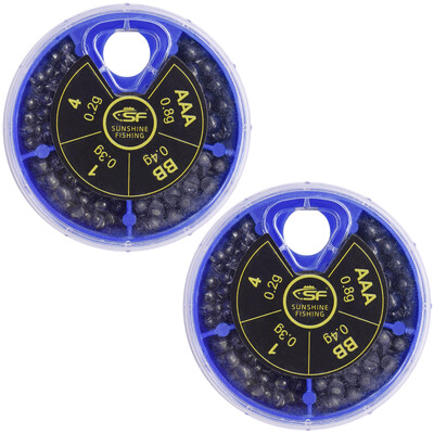 SF 0,2 g-0,8 g Micro Split Shot Lead Sinker Combo Odvojivi Fly Fishing Olova za pecanje na ledu Sinkeri Utezi za pecanje