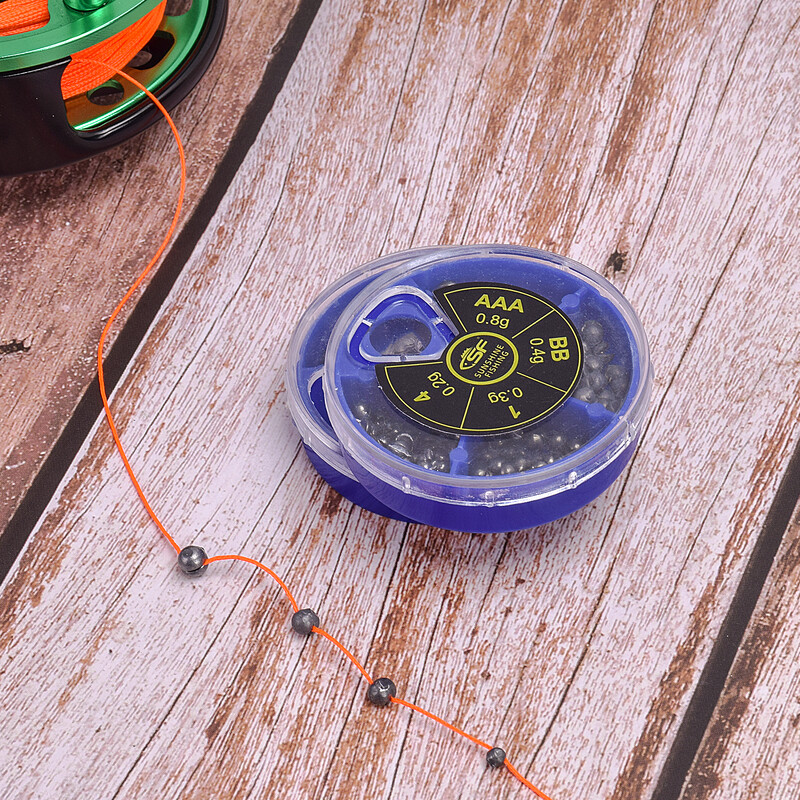 SF 0,2 g-0,8 g Micro Split Shot Lead Sinker Combo Odvojivi Fly Fishing Olova za pecanje na ledu Sinkeri Utezi za pecanje