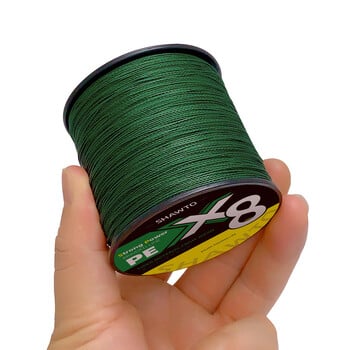 Shawto Braided Fishing Line 8 Strands 1000M 300M 8X Multifilament Line Carp Fishing 14-100LB PE Line Sea Fishing Braid Wire