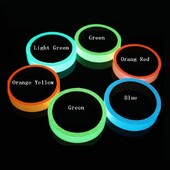 Samolepiaca fluorescenčná nočná nálepka, svietiaca v tme, bezpečnostná, bytová dekorácia, výstražná lepiaca páska