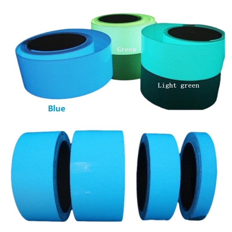 Samolepiaca fluorescenčná nočná nálepka, svietiaca v tme, bezpečnostná, bytová dekorácia, výstražná lepiaca páska