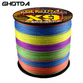 GHOTDA pleteni konac za pecanje 9 niti 100M Japanski multifilament Sea Spinning Super Snažan 20-100 lb Izdržljiva tkana nit Pesca