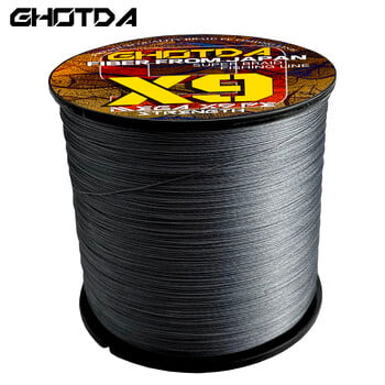 GHOTDA Braided Fishing Line 9 Strands 100M Japanese Multifilament Sea Spinning Super Strong 20-100lb ανθεκτικό υφαντό νήμα Pesca