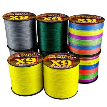 GHOTDA Braided Fishing Line 9 Strands 100M Japanese Multifilament Sea Spinning Super Strong 20-100lb ανθεκτικό υφαντό νήμα Pesca