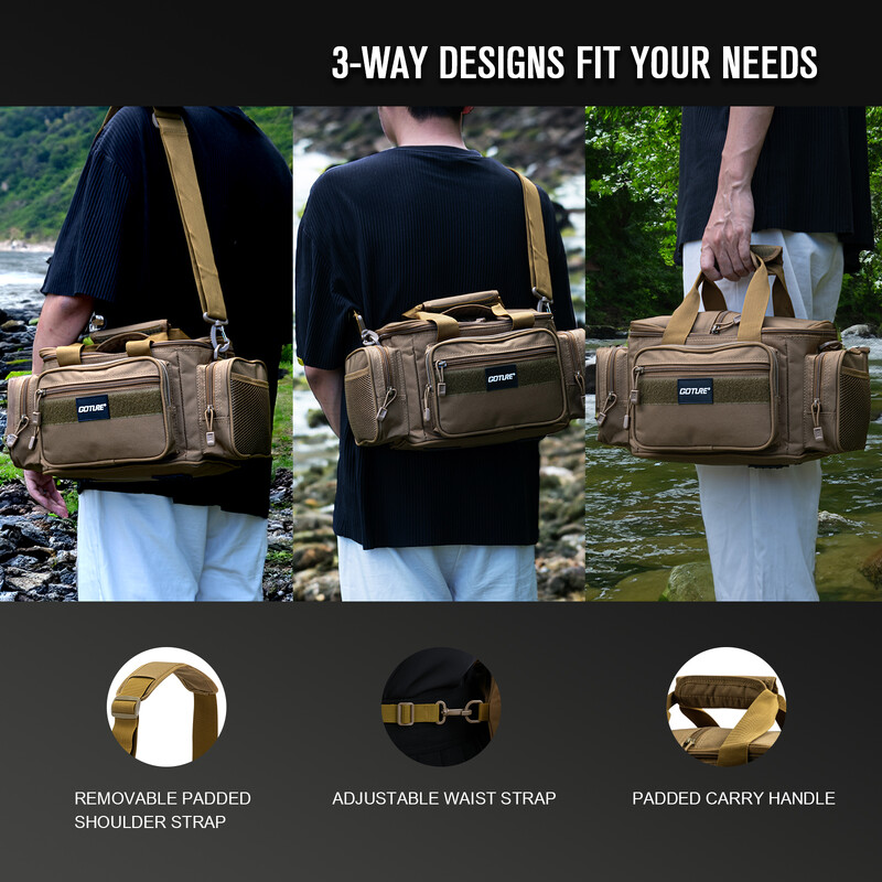 Goture 38*23*19cm Nova vodootporna torba za ribolov Višenamjenska torba za oko struka velikog kapaciteta Torba za ribolovne mamce za spremanje
