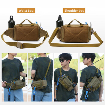 Τσάντα στήθους ψαρέματος Tactical Fanny Pack EDC Fishing Lure Bag υπαίθρια αθλητικά Κάμπινγκ Πεζοπορία Αναρρίχηση Κυνήγι Τσάντα μέσης Rig Pouch