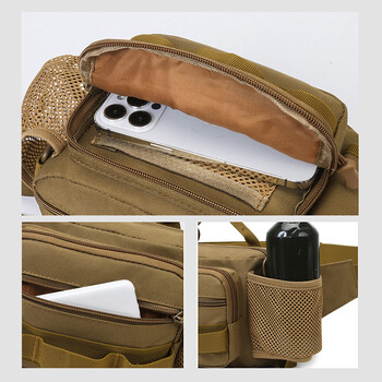 Τσάντα στήθους ψαρέματος Tactical Fanny Pack EDC Fishing Lure Bag υπαίθρια αθλητικά Κάμπινγκ Πεζοπορία Αναρρίχηση Κυνήγι Τσάντα μέσης Rig Pouch