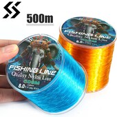 Linie de pescuit din nailon Sougayilang 500 m, glisare maximă de 7-38 lb, linie de pescuit super mai puternică, acoperire cu monofilament japonez Pescuit la crap Pesca