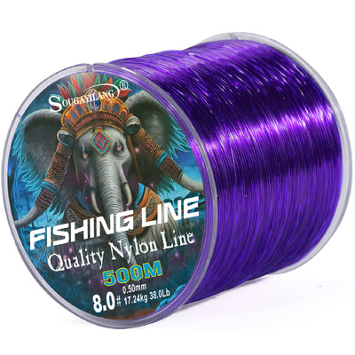 Linie de pescuit din nailon Sougayilang 500 m, glisare maximă de 7-38 lb, linie de pescuit super mai puternică, acoperire cu monofilament japonez Pescuit la crap Pesca