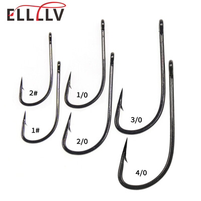 Elllv 20/50 τμχ 2X Strength Inline Stinger Hook Ψάρεμα αλμυρού νερού Sabiki Rigs Big Streamer Flies Tying Hook #2 #4 #1/0 #2/0 #4/0
