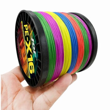 JOF 16X Strands Braided Carp Fly Fishing Line Saltwater 100m 300m Πολυνηματικό PE Wire for Sea Fishing 11,3KG-91KG 0,16-0,80mm