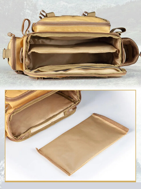 Vodotesná rybárska taška, popruh cez telo, rybárske náčinie, batoh s držiakom na prút, úložný box, vojenská kompaktná taška na návnady