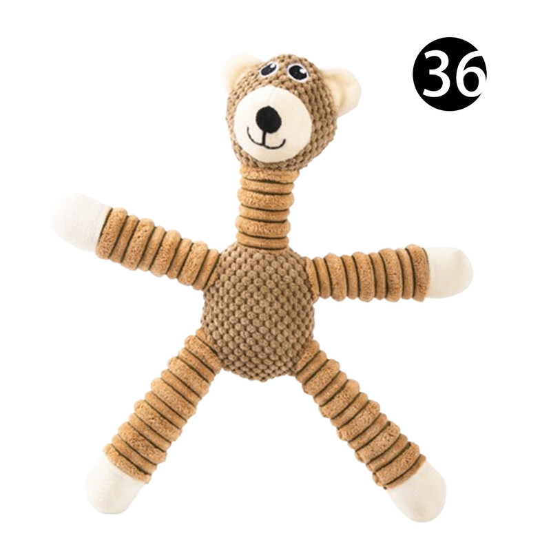 Plīša mājdzīvnieku rotaļlieta suņu rotaļlieta, izturīga pret zobu izkrišanu suņu rotaļlieta Saldi skanoša rotaļlieta