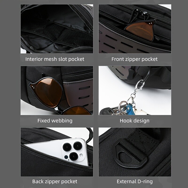 Torba za ribolov na otvorenom Vodootporna sportska torba oko struka Kauzalna dnevna torba za prsa preko ramena Torbe za rame Biciklistički alat Molle Fanny Pack