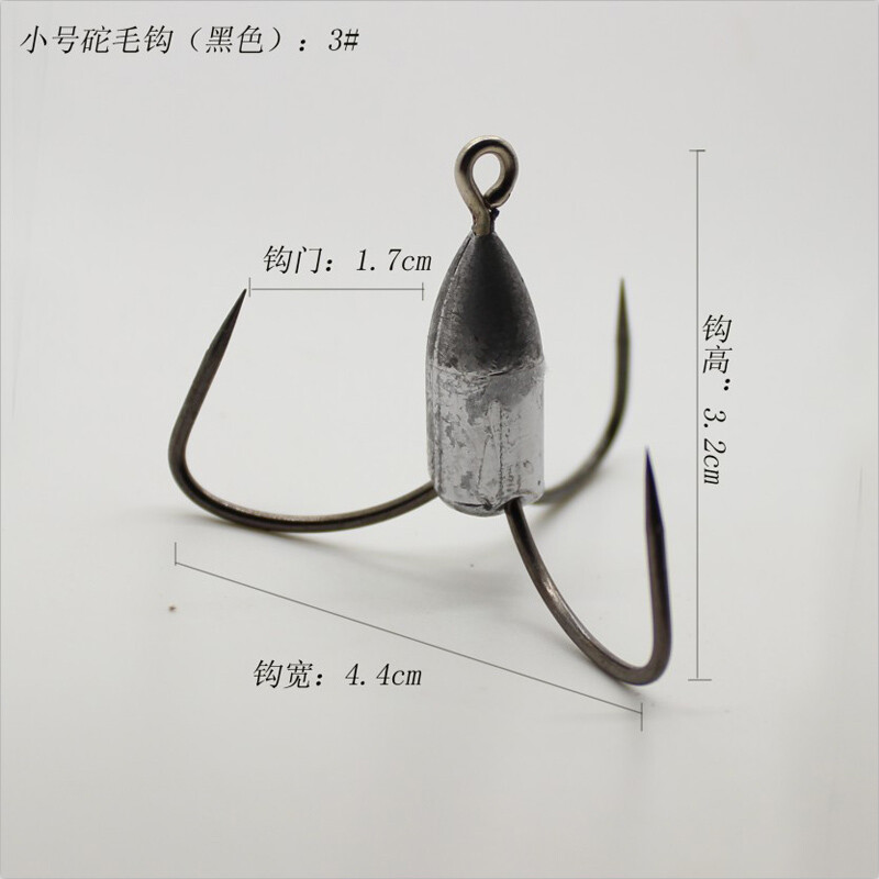 POETRYYI Sharp Back Weighted Worm Udica s Coil Keeper Butt Weight Hook fr Bass Explosion Udice za ribolov šarana 50