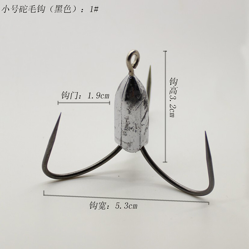 POETRYYI Sharp Back Weighted Worm Udica s Coil Keeper Butt Weight Hook fr Bass Explosion Udice za ribolov šarana 50