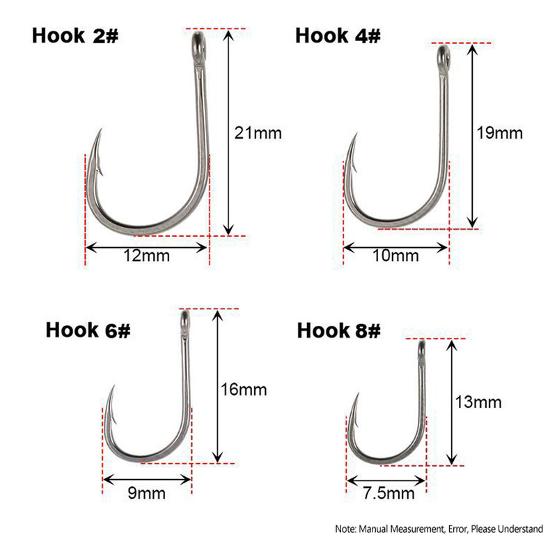 JIGEECARP 2 pribora/lot Realistični pribor za pecanje šarana na travu, set struna za slatkovodni ribolov s klasičnom udicom za šarana, veličina #2 #4 #6 #8