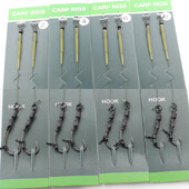 Udica za pecanje šarana, spremna za vezanje dlake, PTFE presvučena udica za ribolov šarana, QC, okretna kuka za šaranske pribore za šaranske pribore