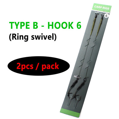 Udica za pecanje šarana, spremna za vezanje dlake, PTFE presvučena udica za ribolov šarana, QC, okretna kuka za šaranske pribore za šaranske pribore