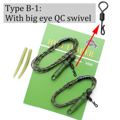 Udica za pecanje šarana, spremna za vezanje dlake, PTFE presvučena udica za ribolov šarana, QC, okretna kuka za šaranske pribore za šaranske pribore