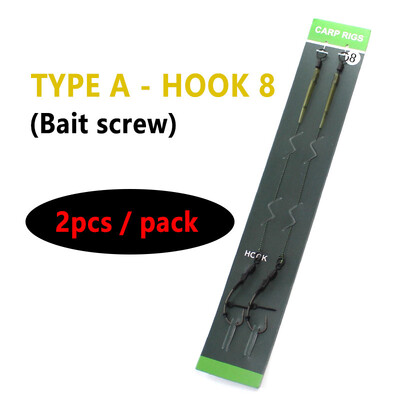 Udica za pecanje šarana, spremna za vezanje dlake, PTFE presvučena udica za ribolov šarana, QC, okretna kuka za šaranske pribore za šaranske pribore