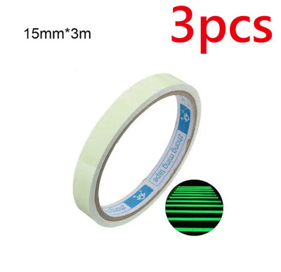 Pašlīmējoša zaļa gaismas lente mirdz tumsā Uzlīmes Stage Dekoratīvās fluorescējošās lentes Brīdinājuma uzlīmes Makšķerēšanas rīks