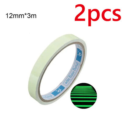 Pašlīmējoša zaļa gaismas lente mirdz tumsā Uzlīmes Stage Dekoratīvās fluorescējošās lentes Brīdinājuma uzlīmes Makšķerēšanas rīks