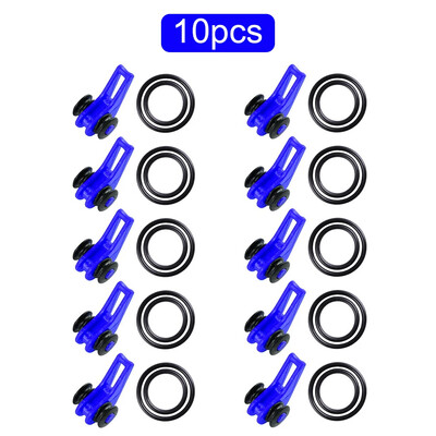 10 komplekts/soma, makšķerēšanas āķa turētāja turētājs Makšķeres stieņa piederumi Makšķeres āķa droša ierīce āra zivju ēsmas drošības turētājs