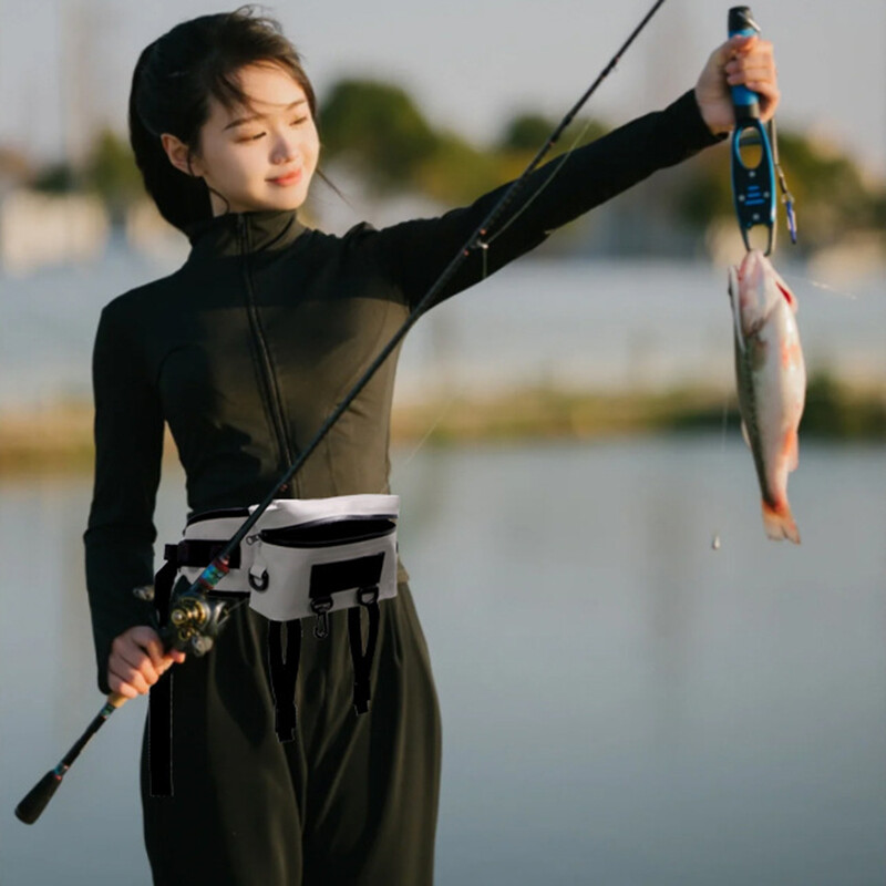 Torba oko struka za ribolov na otvorenom, cestovna torba velikog kapaciteta, višenamjenska vodootporna torba za ribolovnu opremu, prijenosna lagana torba za ribolov