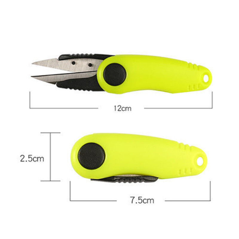 Alat za brzi čvor Sklopive ribolovne škare u obliku kozice Komplet s teleskopskim užetom Rezač strune za pecanje Klijesta Pribor za pecanje