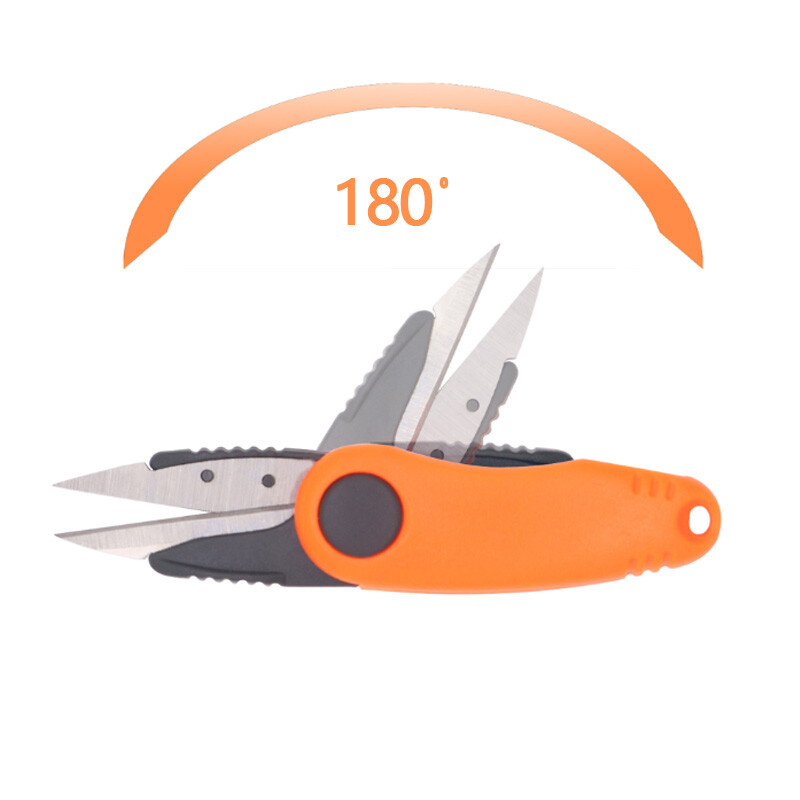 Alat za brzi čvor Sklopive ribolovne škare u obliku kozice Komplet s teleskopskim užetom Rezač strune za pecanje Klijesta Pribor za pecanje