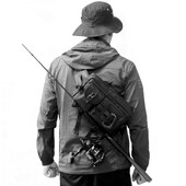 Vodootporna torba za pecanje Remen preko tijela Ruksak za ribolov s držačem za štap Kutija za pohranu na otvorenom Kompaktna torba za varalice