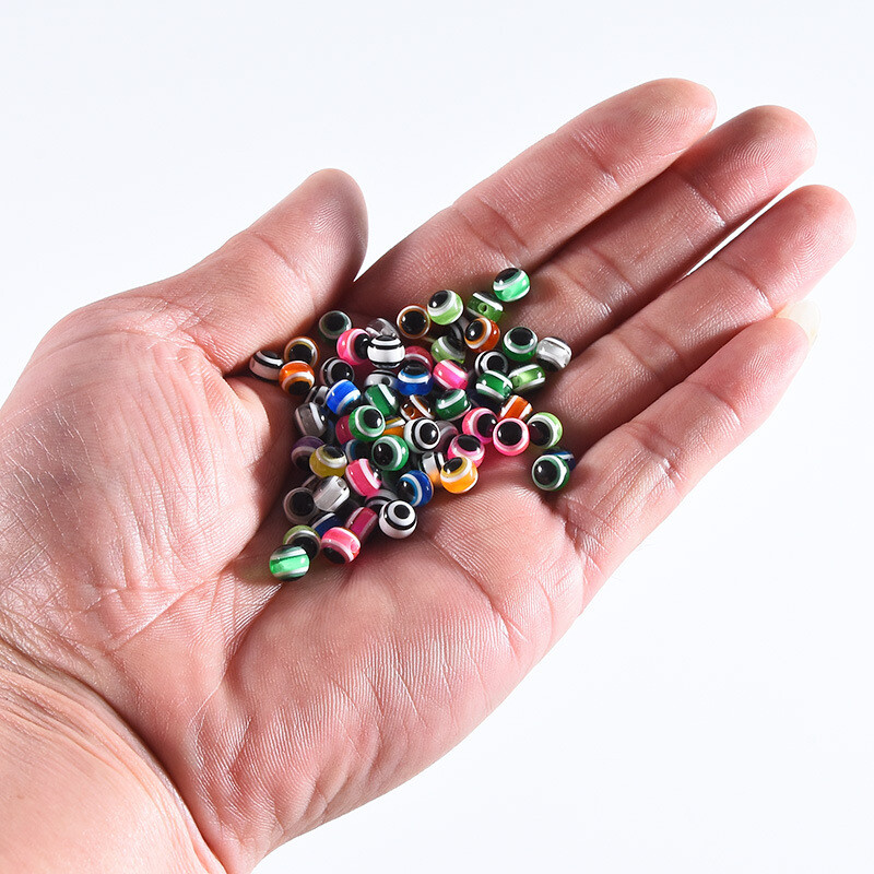 100 komada Perle za blokiranje ribljeg oka od tvrde smole, perle za blokiranje simuliranog mamca za riblje oko