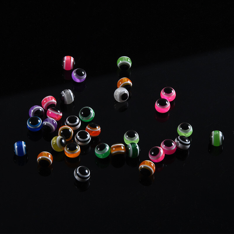 100 komada Perle za blokiranje ribljeg oka od tvrde smole, perle za blokiranje simuliranog mamca za riblje oko