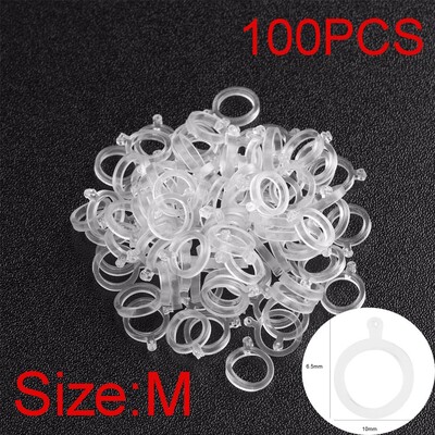 Νέα 100 τμχ White Bait Band Pellet Bait Bands for Carp Coarse Fishing Tackle Fishing Tackle Elastic Pellet Lure Baitbands