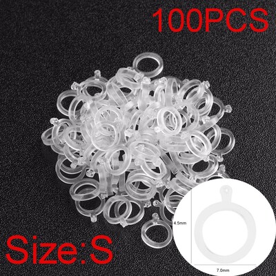 Νέα 100 τμχ White Bait Band Pellet Bait Bands for Carp Coarse Fishing Tackle Fishing Tackle Elastic Pellet Lure Baitbands
