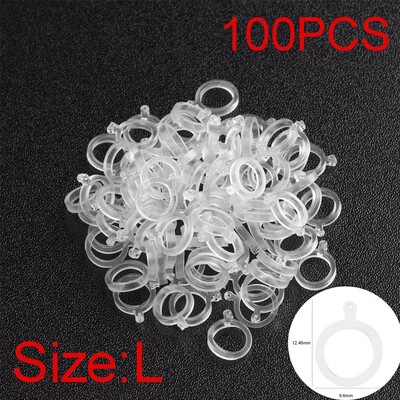 Νέα 100 τμχ White Bait Band Pellet Bait Bands for Carp Coarse Fishing Tackle Fishing Tackle Elastic Pellet Lure Baitbands
