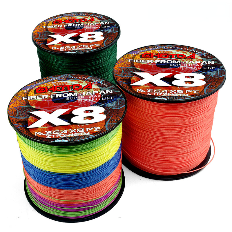 Super jaka 8/9/12 niti višestruka niti 100 m struna za ribolov s čamca/kamene PE pletena žica 8,2-54,5 kg maksimalni otpor 0,14-0,55 mm