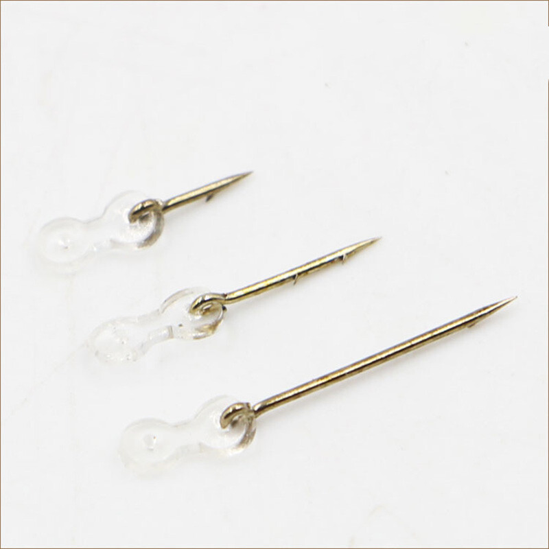 PRO BEROS 12Pcs Bait Spike Carp Fishing Hook Sting Boilies Maggot Corn Pin Hair Rigs 7/10/15mm s gumenim priborom za šarana