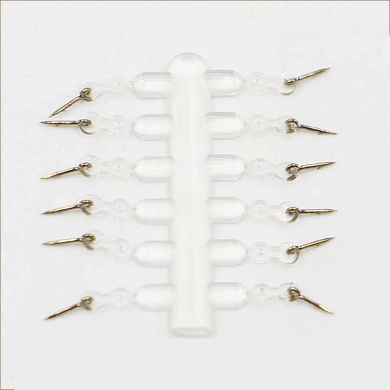 PRO BEROS 12Pcs Bait Spike Carp Fishing Hook Sting Boilies Maggot Corn Pin Hair Rigs 7/10/15mm s gumenim priborom za šarana