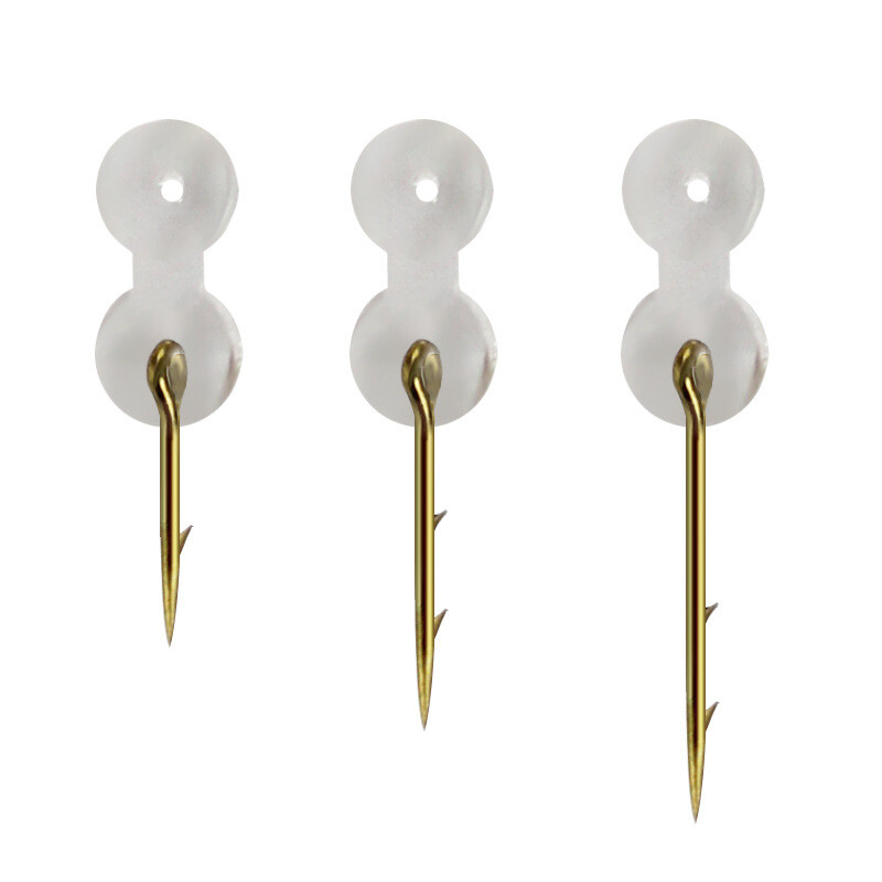 PRO BEROS 12Pcs Bait Spike Carp Fishing Hook Sting Boilies Maggot Corn Pin Hair Rigs 7/10/15mm s gumenim priborom za šarana