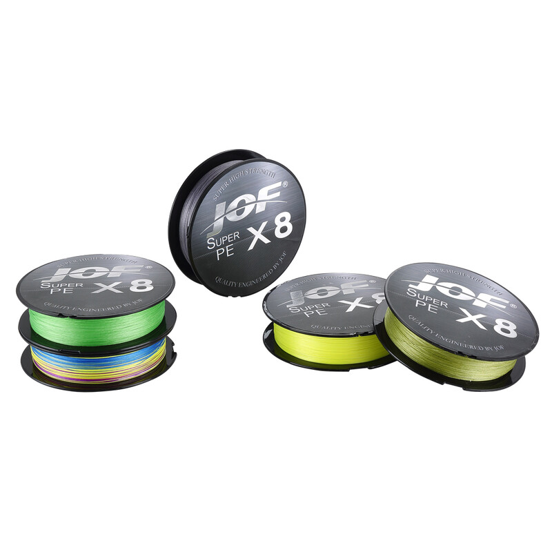 JOF Fishing Upletena struna za pecanje 300M 150M 8 niti Multifilamento 0,14 mm - 0,50 mm za ribolov šarana Super Strong 15LB-100LB