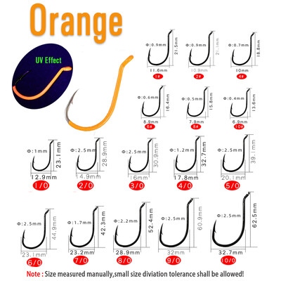 ICERIO Ribolovne udice od visokougljičnog čelika Svjetleće ili UV fluo ofsetne udice s kljunom hobotnice Dodaci za morske udice #10-#10/0