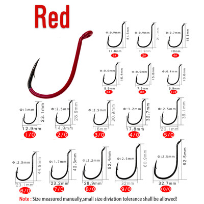 ICERIO Ribolovne udice od visokougljičnog čelika Svjetleće ili UV fluo ofsetne udice s kljunom hobotnice Dodaci za morske udice #10-#10/0