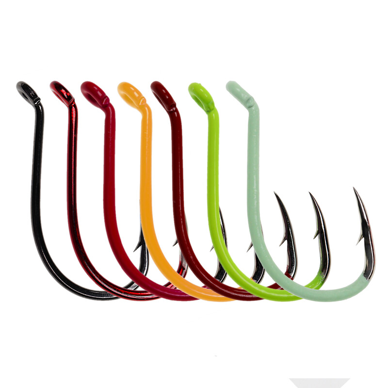 ICERIO Ribolovne udice od visokougljičnog čelika Svjetleće ili UV fluo ofsetne udice s kljunom hobotnice Dodaci za morske udice #10-#10/0