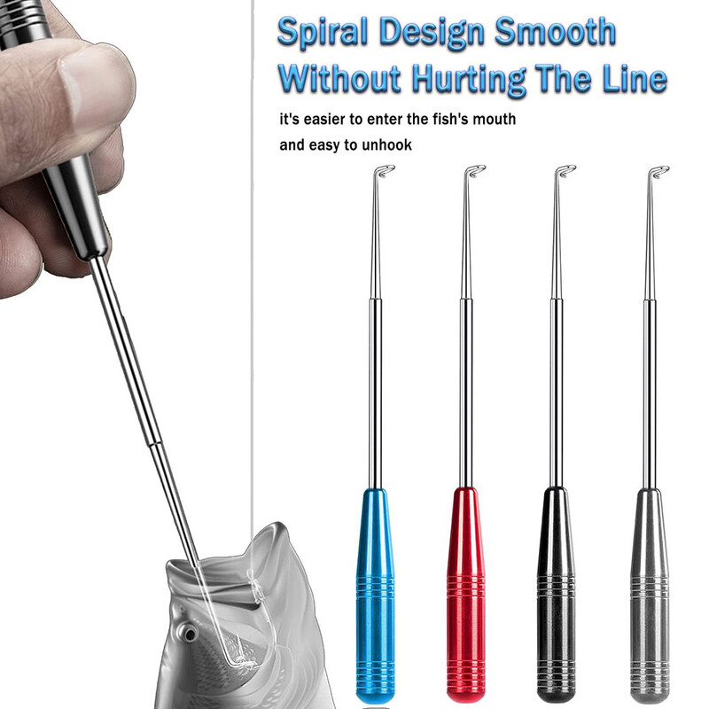 Vyťahovač rybárskych háčikov, ľahký nerezový rybársky háčik, rýchloodnímateľné zostupné zariadenie s úložnou trubicou