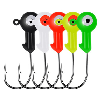 5 τμχ/παρτίδα Jig Head Fishing Hooks 1,8g 3,5g 7g μολύβδινο αγκίστρι για ψάρεμα Jig lure σκληρό δόλωμα μαλακό σκουλήκι για ψάρεμα με σκουλήκια