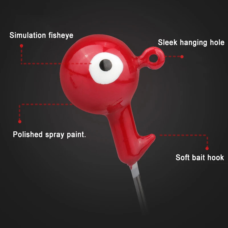 5 kom/lot Ribolovne udice s jig glavom 1,8 g 3,5 g 7 g glava udice za pecanje Jig mamac tvrdi mamac jig udica s mekim crvom za ribolov na meke crve