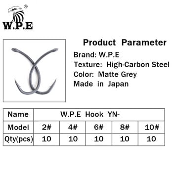Επένδυση με γάντζο ψαρέματος επωνυμίας WPE 30 τμχ/παρτίδα Carp Fishing Hook 2#/4#/6#/8#/ Ευρύ διάκενο με Micro Barbed Hook Tacking Fishing