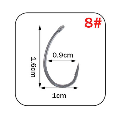Presvlaka za ribolovne udice robne marke WPE 30 kom/lot Udica za ribolov šarana 2#/4#/6#/8#/ široki otvor s priborom za pecanje s mikro bodljikavom udicom